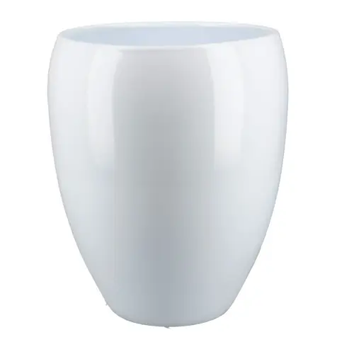 Keramik Bowl Vase weiss D17cm H24cm
