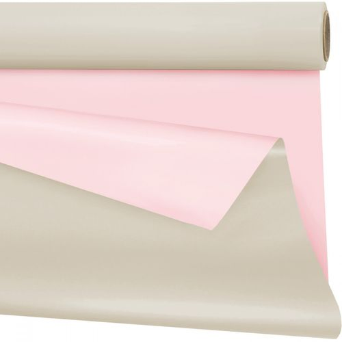 Folie Rolle 80cm Duo Matt Creme/rosa 40m