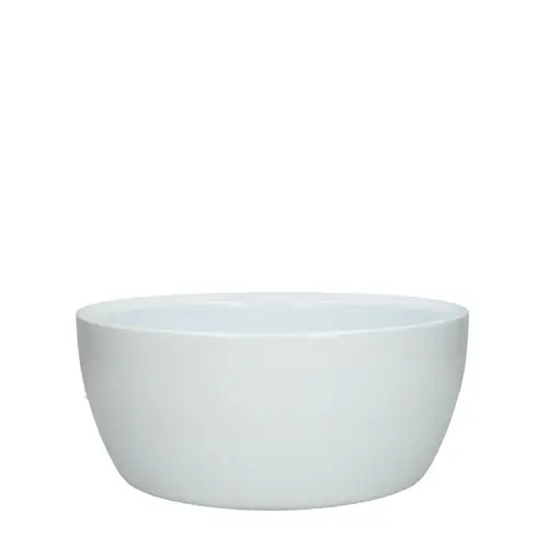 Keramik Schale Flora weiss D22.5cm H09.5cm 