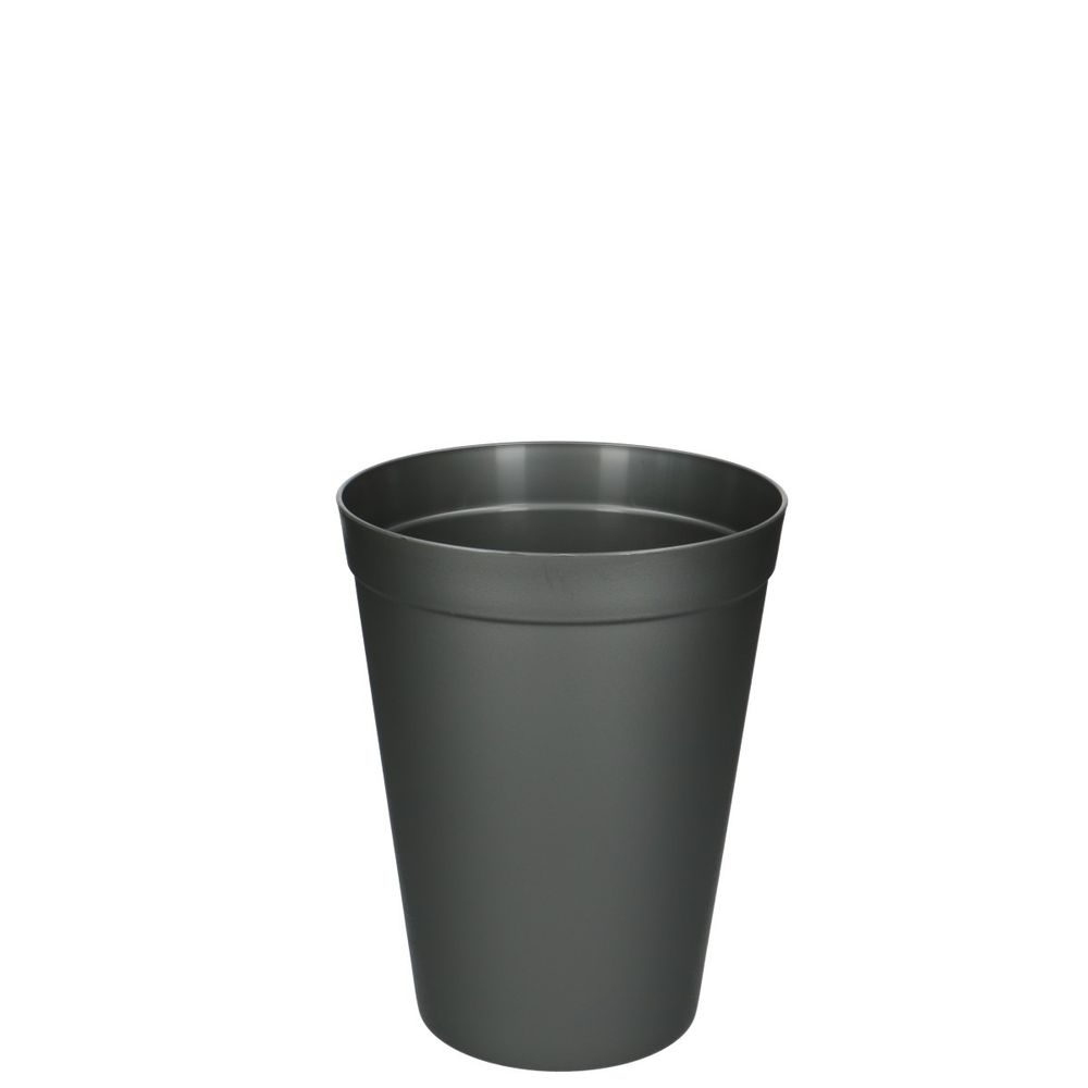 Kunststoff Vase grau D18cm H23cm 3.5l