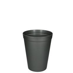 Kunststoff Vase grau D18cm H23cm 3.5l
