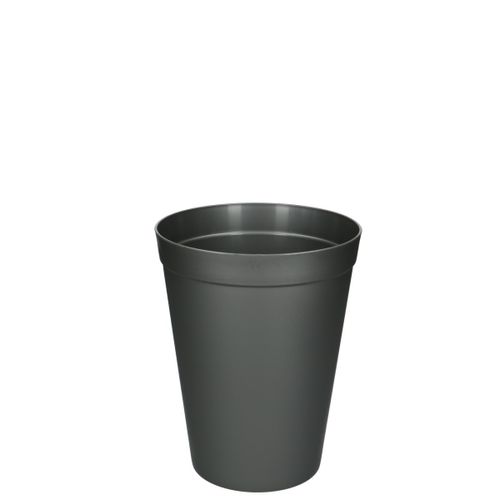 Kunststoff Vase grau D18cm H23cm 3.5l