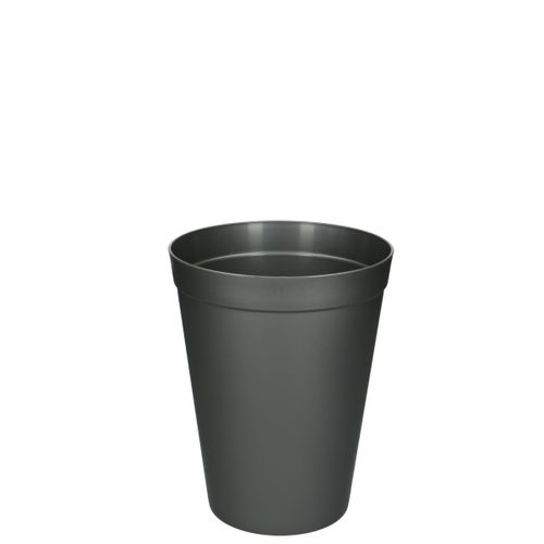 Kunststoff Vase grau D18cm H23cm 3.5l