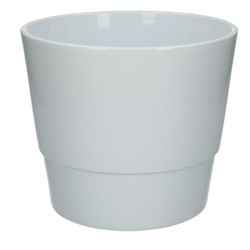 Keramik Übertopf Basic weiss D22cm H19cm