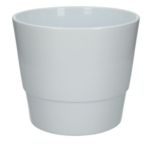 Keramik Übertopf Basic weiss D22cm H19cm