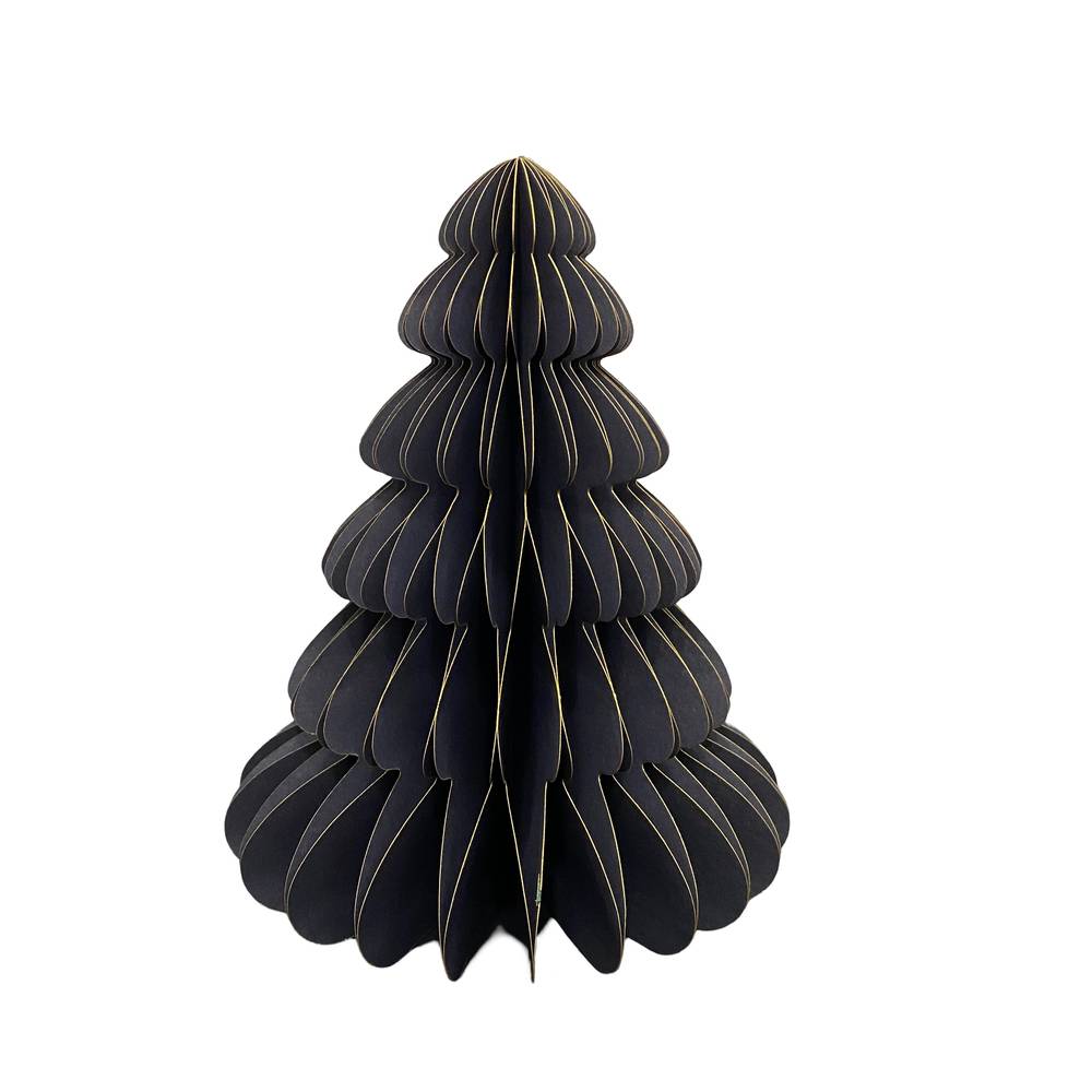 Deko Baum Papier rund blau H20cm faltbar