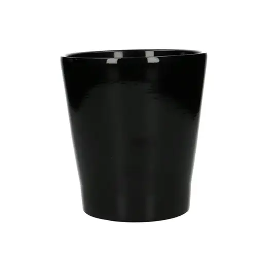 Keramik Orchidee Topf scjwarz D13cm H14cm