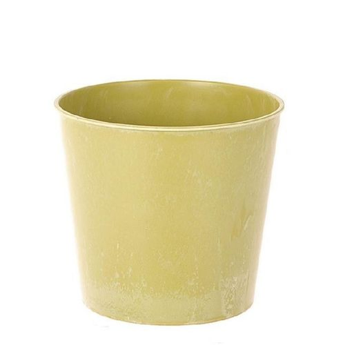 Melamine Übertopf gelb D17.5cm H15.5cm