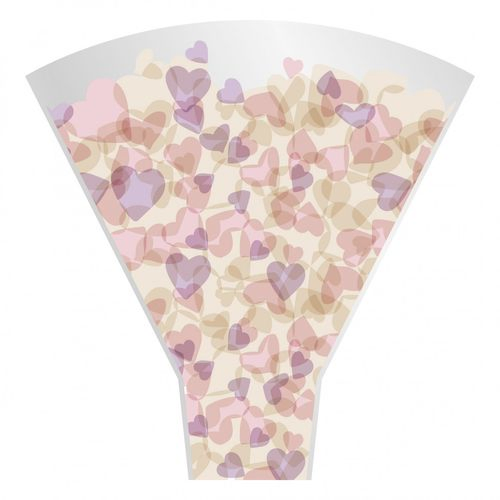 Tüte Sweet rosa/lila 50x44x12cm x50