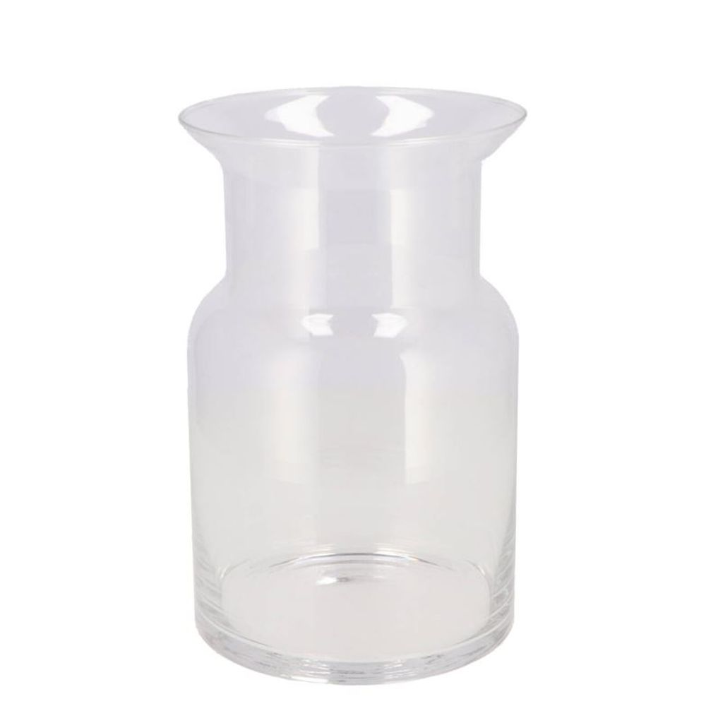 Glas Vase Milchkanne Mouthblown D40cm H19cm