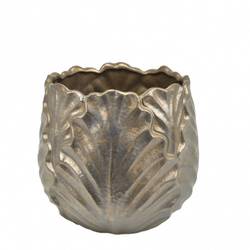 Keramik Übertopf Romaine bronze D21cm H19cm 