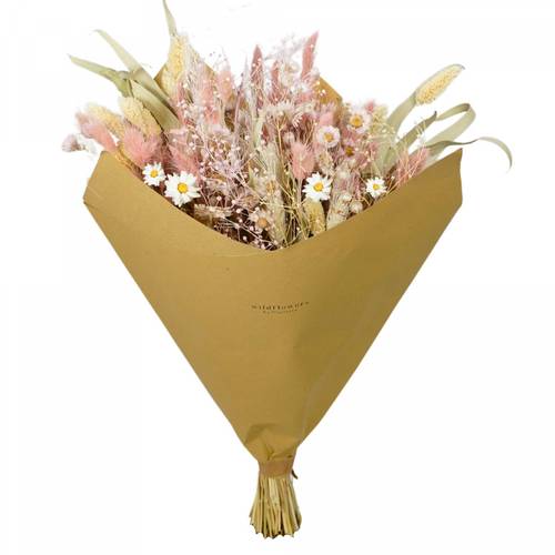 Trockenblumen Strauss Classic creme L60cm