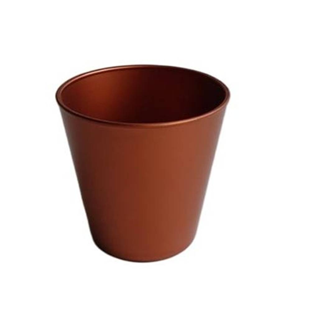 Melamine Übertopf kupfer D11cm H10.5cm
