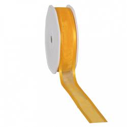 Band Organza Satin gelb 25mm 25m