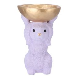 Schale Hase lila 19x15x28cm