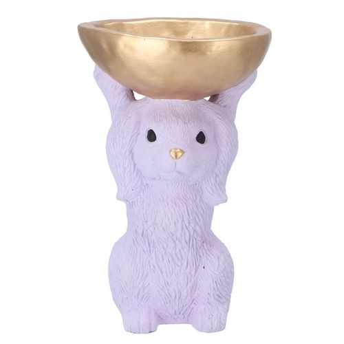 Schale Hase lila 19x15x28cm