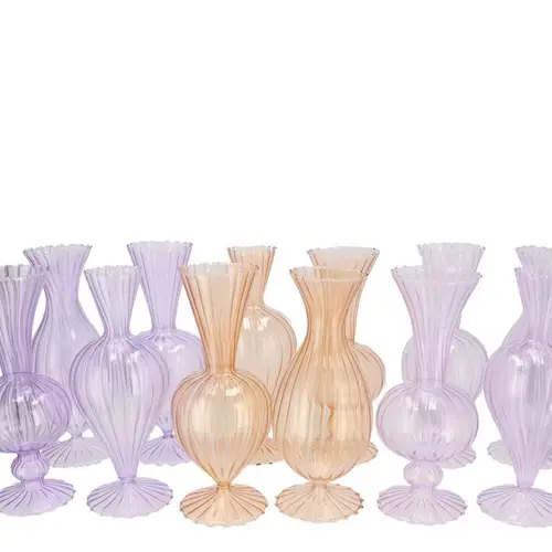 Glas Vase Sunny Dreamy mix pastel 10x10x20cm