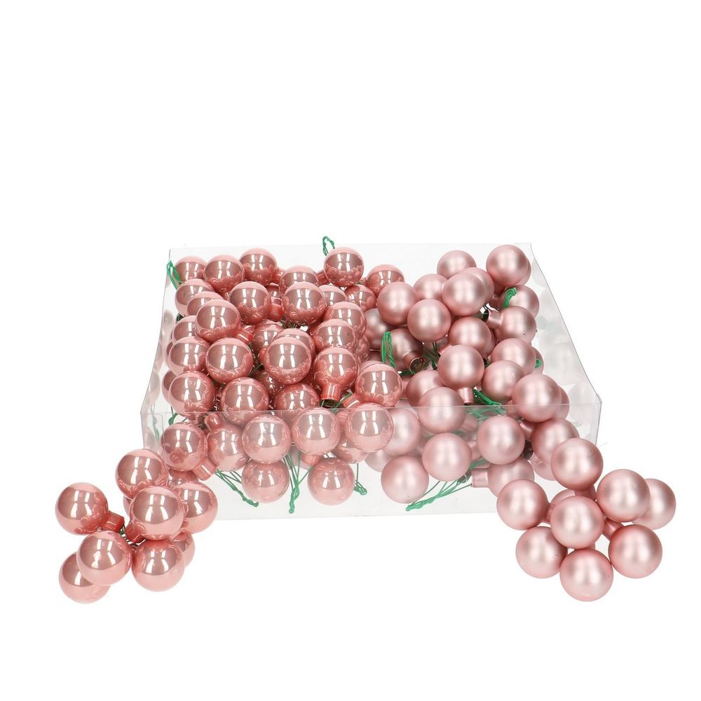 Kugel auf Draht rosa mix Perle D02.5cm x144