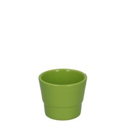 Keramik Übertopf Basic grün D07cm H06cm