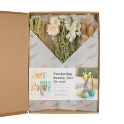 Geschenkbox +Trockenblumen Natural 30cm