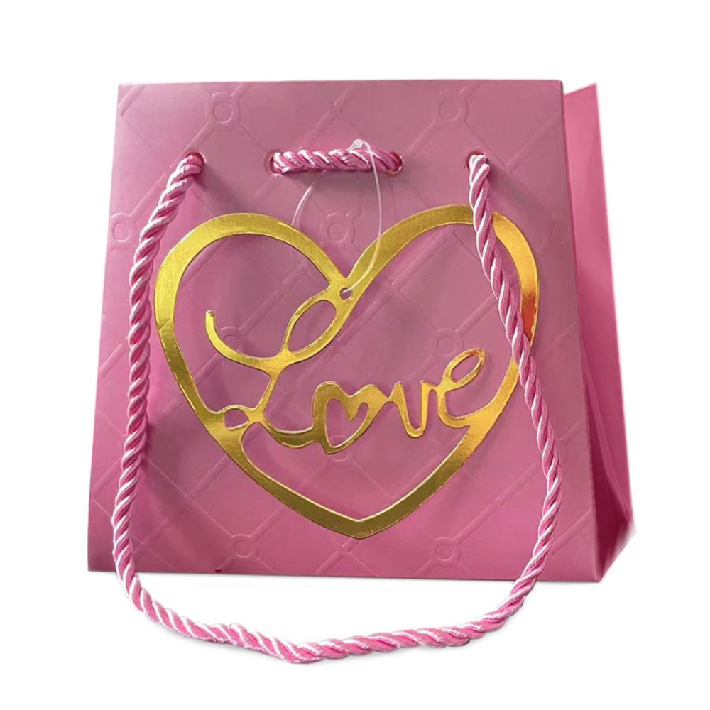 Tasche Herz Posh rosa 13/13x17/17*15cm