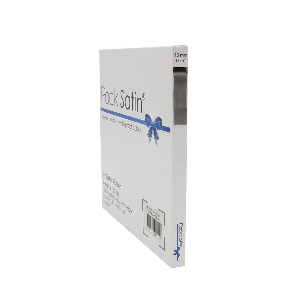 Band Satin silber 10mm 100m