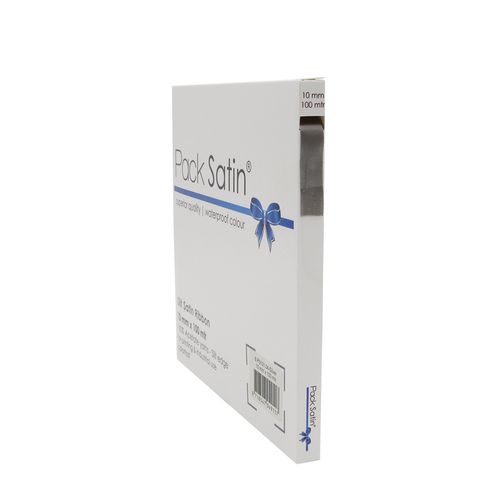 Band Satin silber 10mm 100m