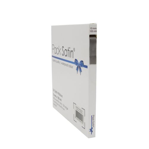 Band Satin silber 10mm 100m