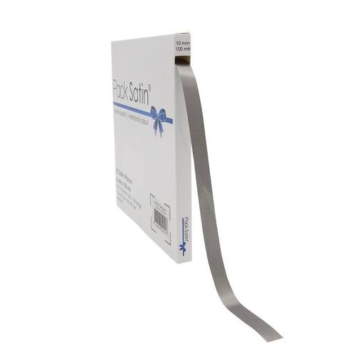 Band Satin 10mm 100m silber