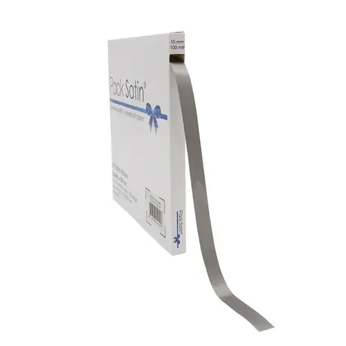 Band Satin silber 10mm 100m