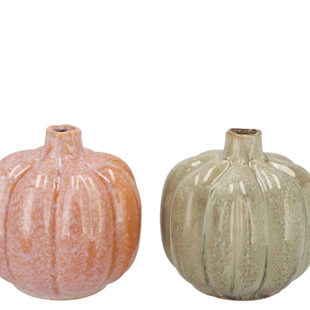 Keramik Vase Mette Kürbis 16x16x17cm
