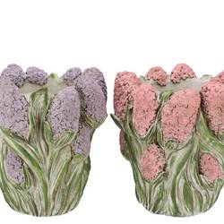 Beton Übertopf Dante Hyazinthe mix 29x28x30cm