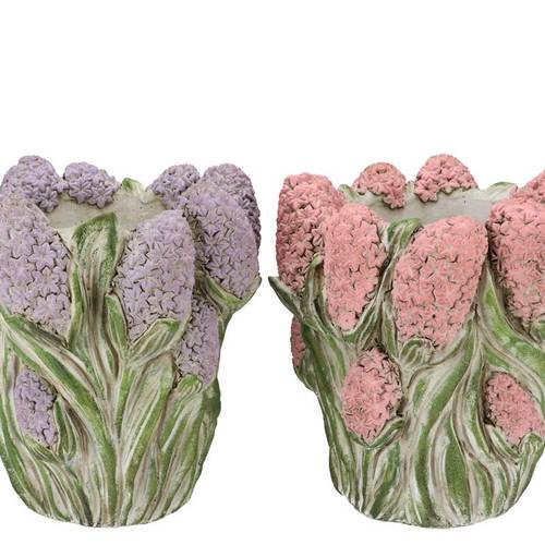 Beton Übertopf Dante Hyazinthe mix 29x28x30cm