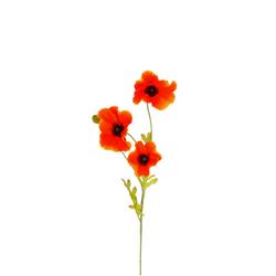 Seiden Mohn orange L63cm