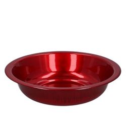 Zink Schale rot rond d34.5cm h8cm