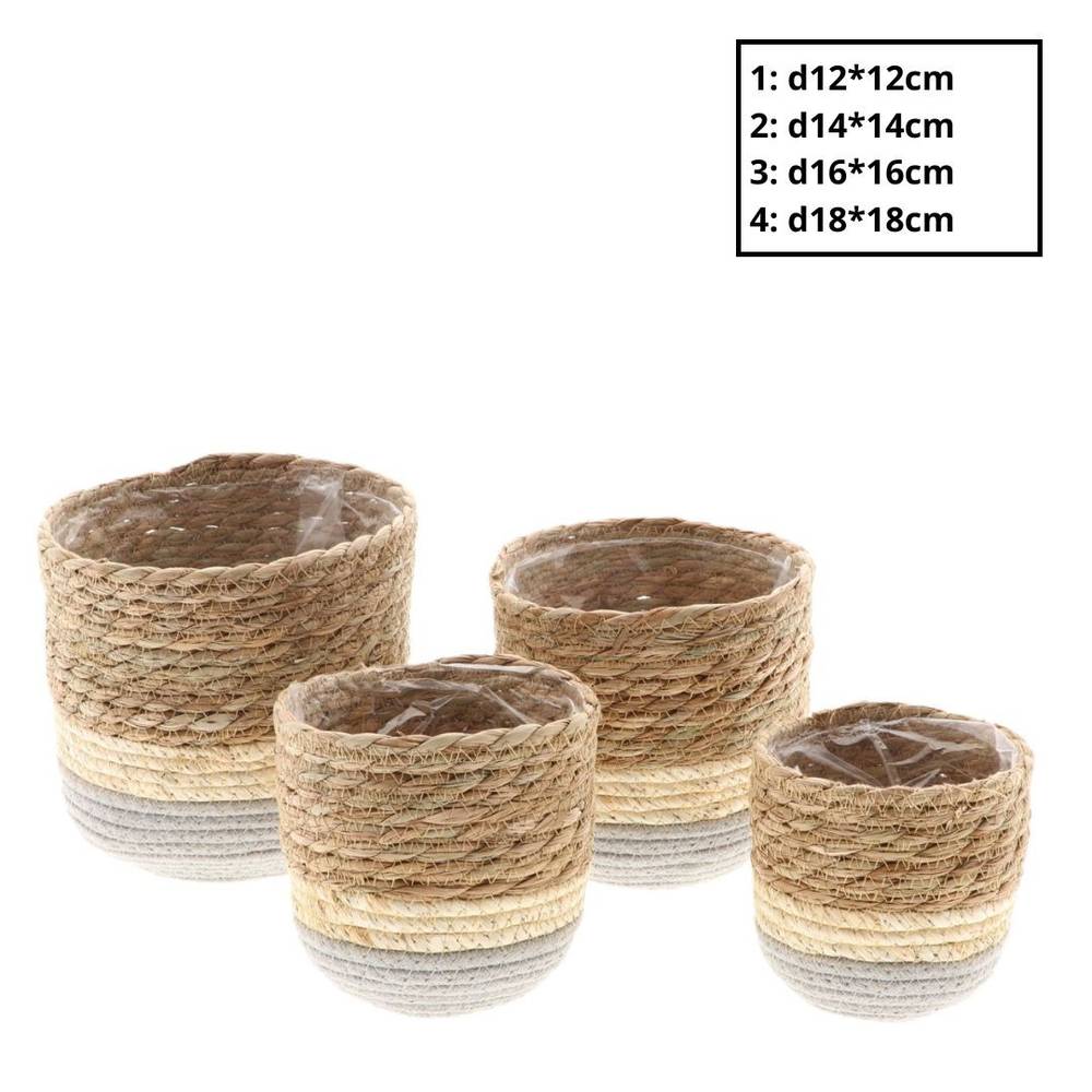 Korb Nora blau 4/Set D18cm H18cm