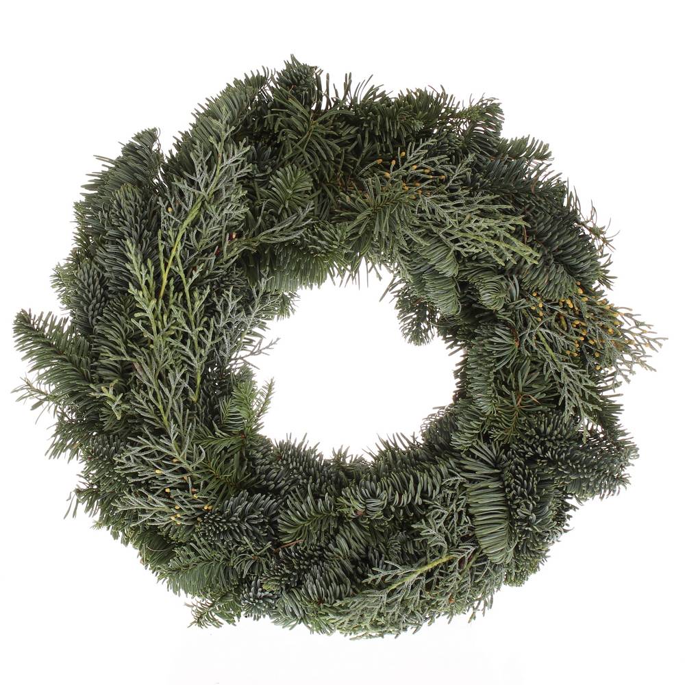 Cupres/Nobiliskranz 30cm Halb Außenmaß 34cm