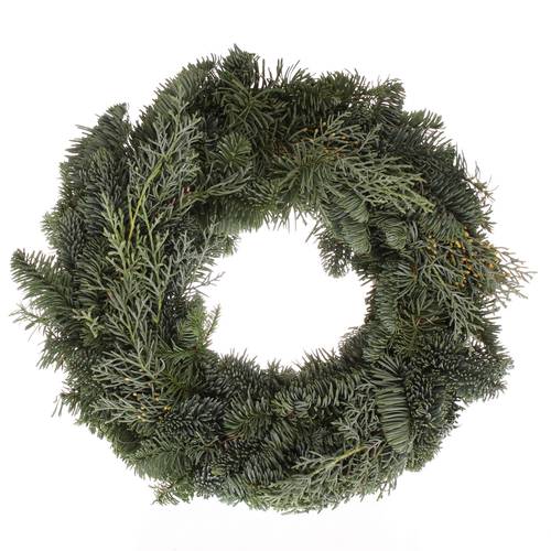 Cupres/Nobiliskranz 30cm Halb Außenmaß 34cm