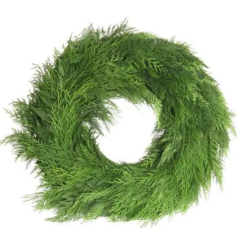 Kranz grün Thuja Rund gebunden 70cm
