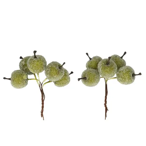 Apfel auf Draht grün D02.5cm x20