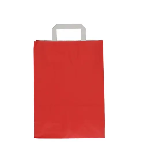 Tasche Papier rot 26x12x35cm