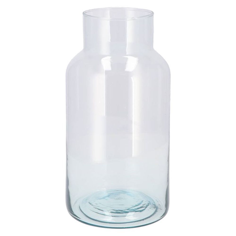 Glas Vase recycelt  D16cm H30cm