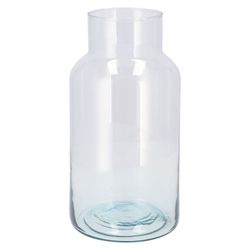 Glas Vase recycelt  D16cm H30cm