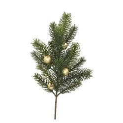 Seidenkiefer mit Weihnachtskugel gold 48x20x08cm