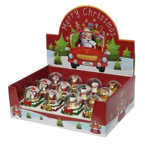 Deko Schneekugel Displaykarton D06.5cm