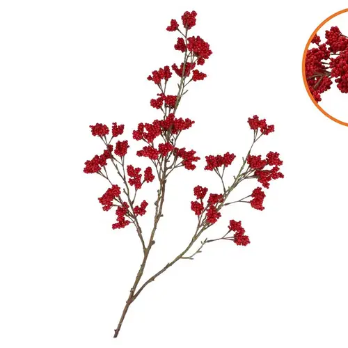 Seiden Beere Spice feurig rot L108cm