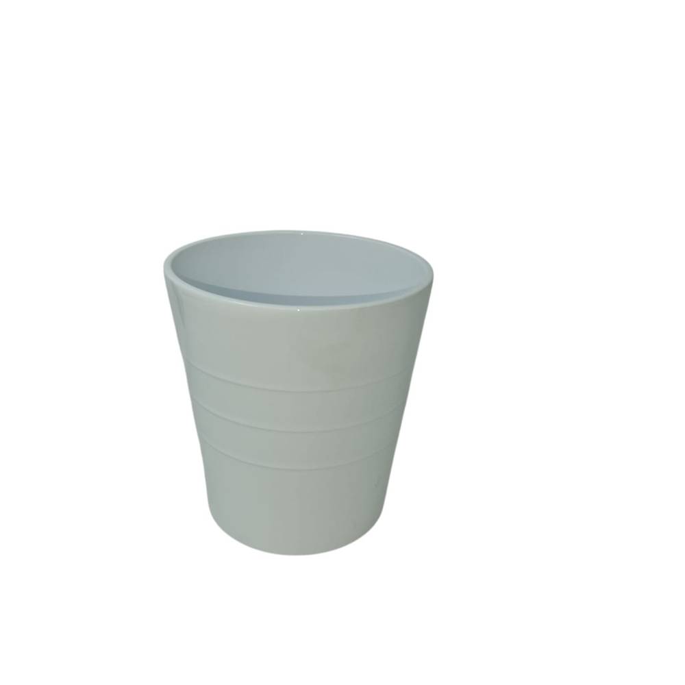 Keramik Orchidee Übertopf Rib weiss D13cm H13cm