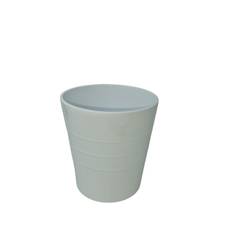 Keramik Orchidee Übertopf Rib weiss D13cm H13cm