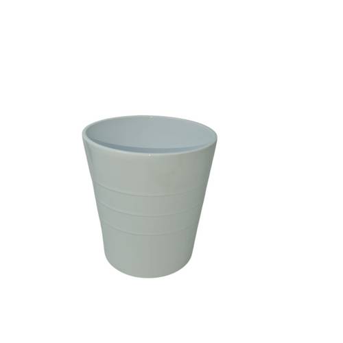 Keramik Orchidee Übertopf Rib weiss D13cm H13cm