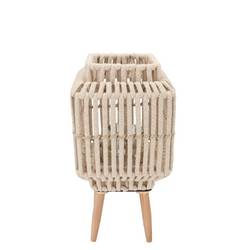 Laterne Cruz Viereck auf Ständer Sand 13x19x36cm